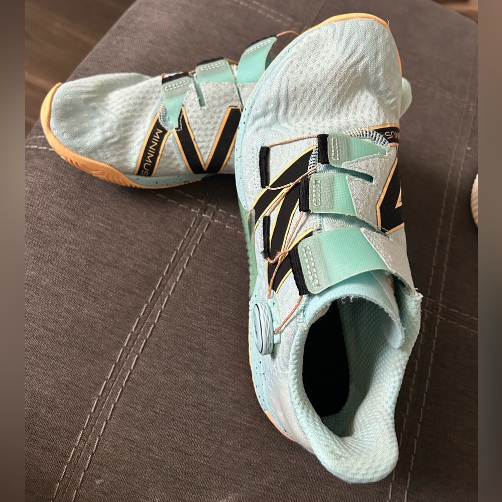New Balance Aqua and Black Kids Sneakers